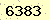 請輸入此驗證碼 : 6383