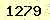 請輸入此驗證碼 : 1279