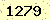 請輸入此驗證碼 : 1279