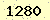 請輸入此驗證碼 : 1280