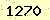 請輸入此驗證碼 : 1270