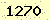 請輸入此驗證碼 : 1270