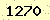 請輸入此驗證碼 : 1270