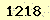 請輸入此驗證碼 : 1218