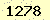 請輸入此驗證碼 : 1278