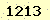 請輸入此驗證碼 : 1213