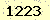 請輸入此驗證碼 : 1223