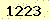 請輸入此驗證碼 : 1223