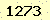 請輸入此驗證碼 : 1273