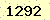 請輸入此驗證碼 : 1292