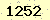 請輸入此驗證碼 : 1252