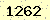 請輸入此驗證碼 : 1262