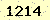 請輸入此驗證碼 : 1214