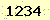 請輸入此驗證碼 : 1234