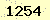 請輸入此驗證碼 : 1254