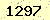 請輸入此驗證碼 : 1297