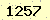 請輸入此驗證碼 : 1257