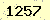 請輸入此驗證碼 : 1257
