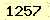 請輸入此驗證碼 : 1257