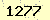 請輸入此驗證碼 : 1277