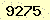 請輸入此驗證碼 : 9275