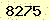 請輸入此驗證碼 : 8275