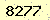 請輸入此驗證碼 : 8277