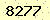請輸入此驗證碼 : 8277