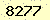 請輸入此驗證碼 : 8277