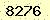 請輸入此驗證碼 : 8276