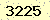 請輸入此驗證碼 : 3225