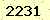 請輸入此驗證碼 : 2231