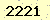 請輸入此驗證碼 : 2221