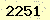 請輸入此驗證碼 : 2251