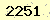 請輸入此驗證碼 : 2251