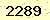 請輸入此驗證碼 : 2289