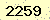 請輸入此驗證碼 : 2259