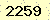 請輸入此驗證碼 : 2259