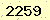 請輸入此驗證碼 : 2259