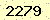 請輸入此驗證碼 : 2279