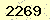 請輸入此驗證碼 : 2269