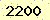 請輸入此驗證碼 : 2200