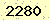 請輸入此驗證碼 : 2280