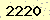 請輸入此驗證碼 : 2220