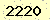 請輸入此驗證碼 : 2220