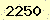 請輸入此驗證碼 : 2250