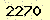 請輸入此驗證碼 : 2270