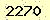 請輸入此驗證碼 : 2270