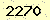 請輸入此驗證碼 : 2270