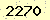 請輸入此驗證碼 : 2270